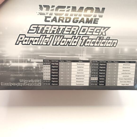 Digimon Card Game Pack of 6 Starter Deck Parallel World Tactician 2022 - Picture 8 of 8